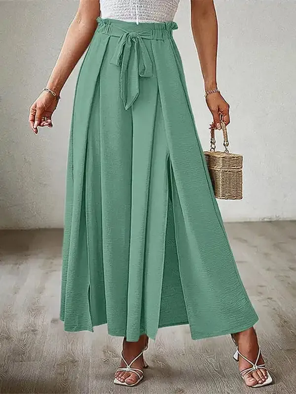 Women’s Wide Leg Trousers With High Waist.