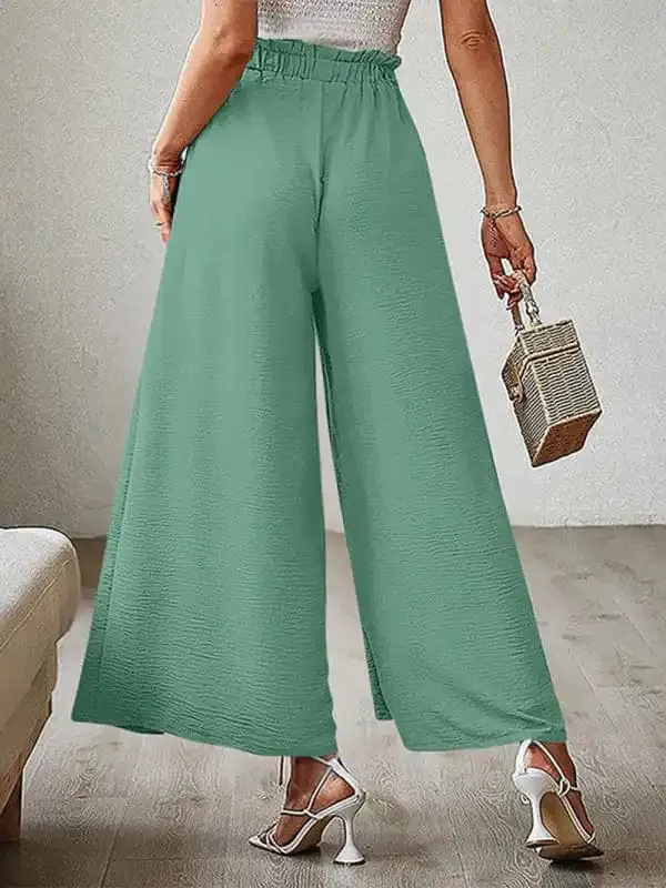 Women’s Wide Leg Trousers With High Waist.