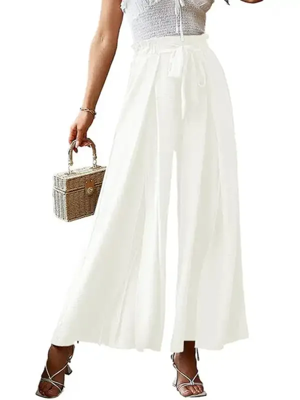 Women’s Wide Leg Trousers With High Waist.