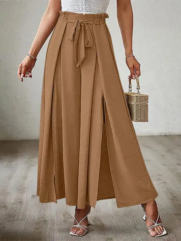 Women’s Wide Leg Trousers With High Waist.