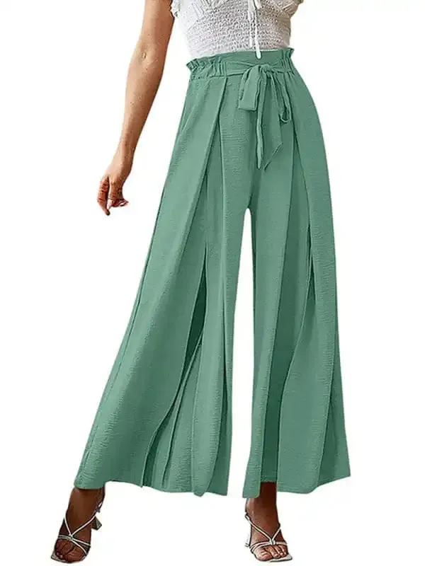 Women’s Wide Leg Trousers With High Waist.