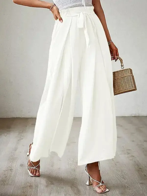 Women’s Wide Leg Trousers With High Waist.