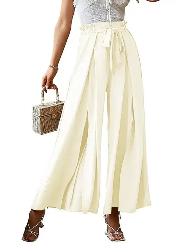 Women’s Wide Leg Trousers With High Waist.