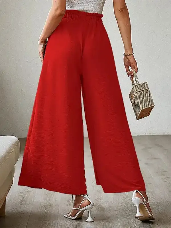 Women’s Wide Leg Trousers With High Waist.