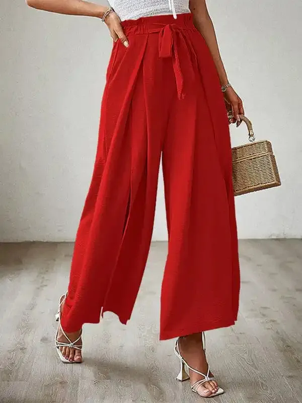 Women’s Wide Leg Trousers With High Waist.