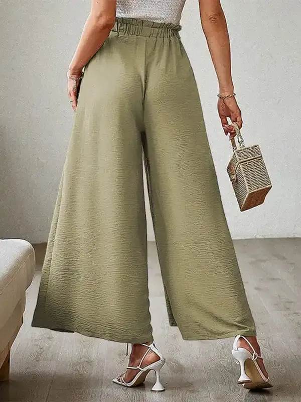 Women’s Wide Leg Trousers With High Waist.