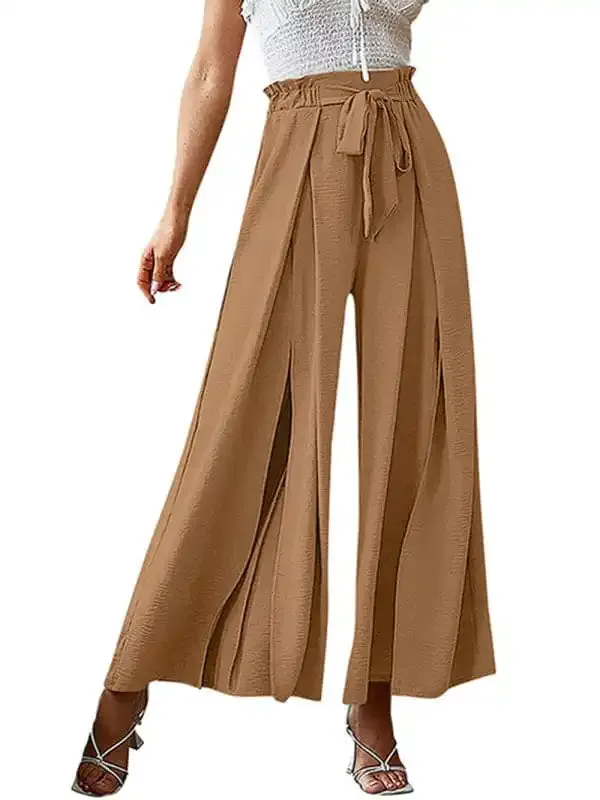 Women’s Wide Leg Trousers With High Waist.