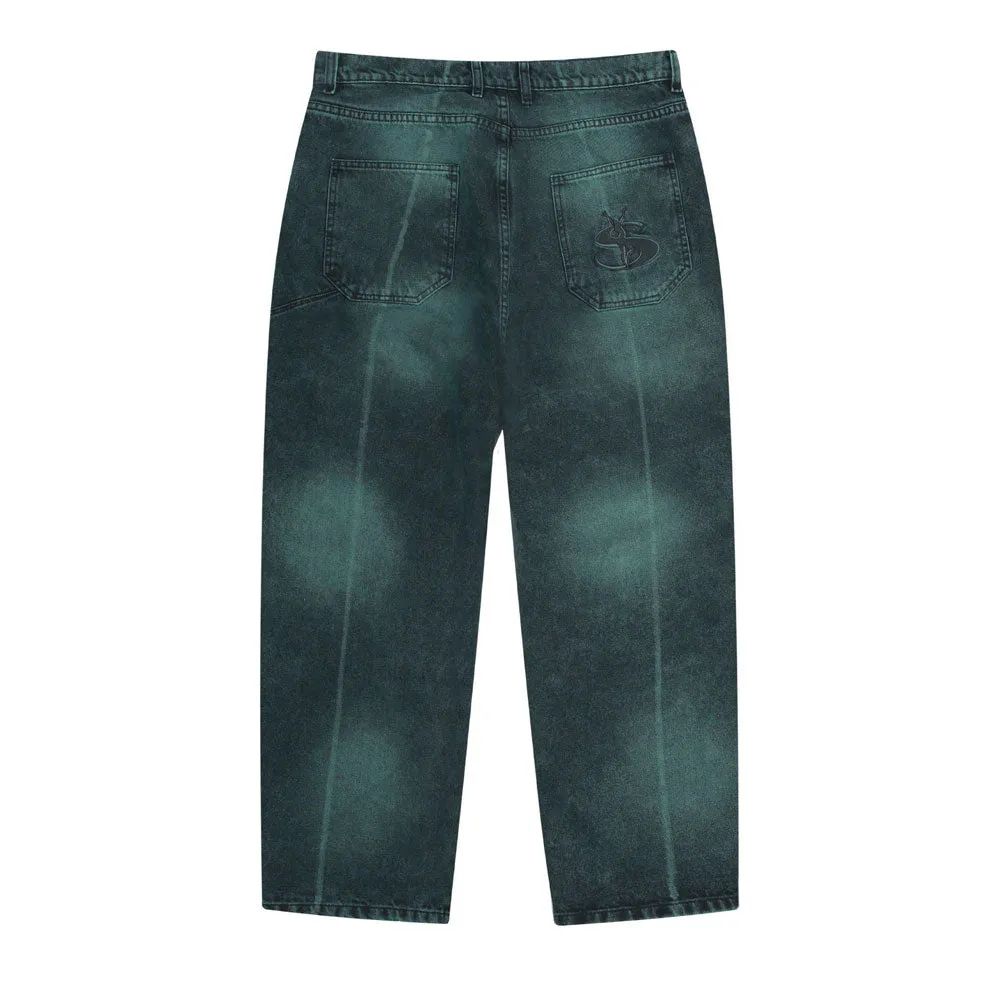 Yardsale 'Bleached Phantasy' Jeans (Emerald)