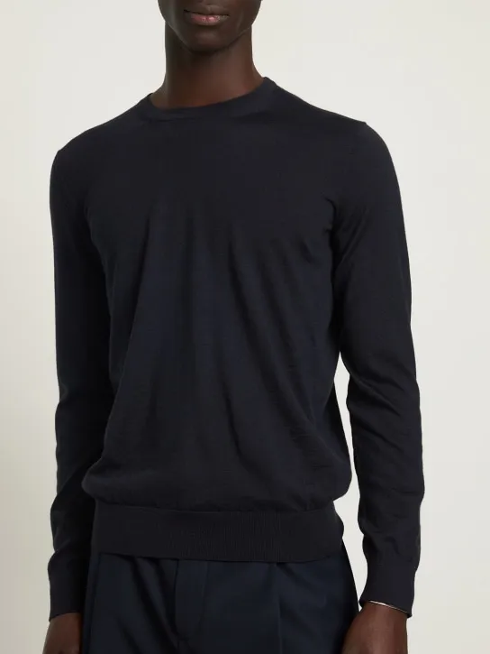 Zegna   Cashmere &amp; silk light knit sweater 