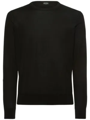 Zegna   Cashmere &amp; silk light knit sweater 