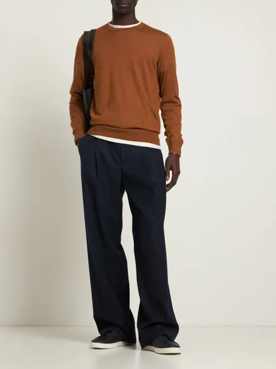 Zegna   Cashmere &amp; silk light knit sweater 