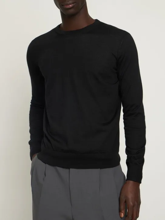 Zegna   Cashmere &amp; silk light knit sweater 