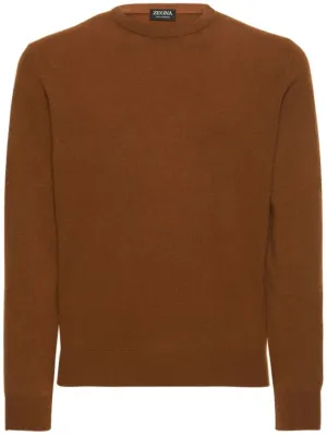 Zegna   Oasi cashmere knit crewneck sweater 