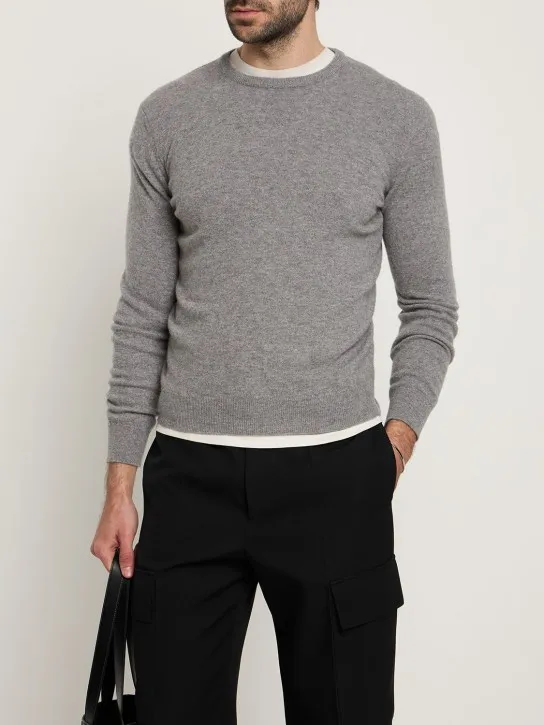 Zegna   Oasi cashmere knit crewneck sweater 