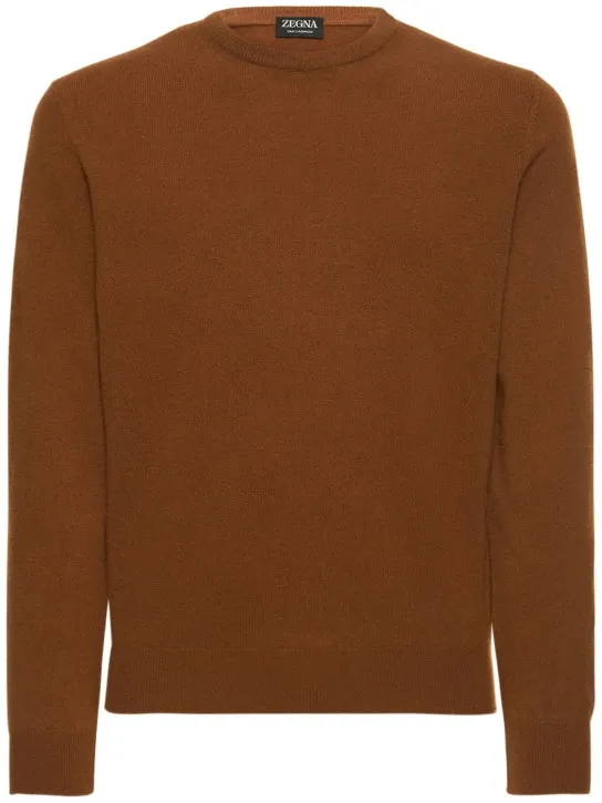 Zegna   Oasi cashmere knit crewneck sweater 