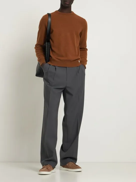 Zegna   Oasi cashmere knit crewneck sweater 