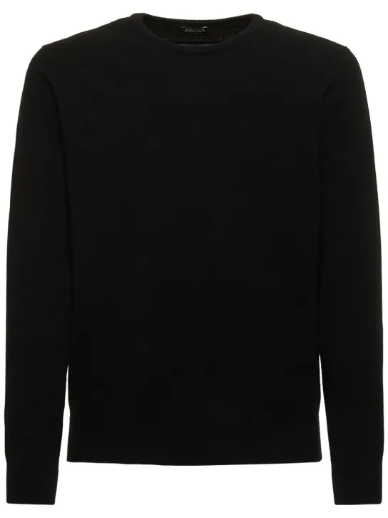 Zegna   Oasi cashmere knit crewneck sweater 