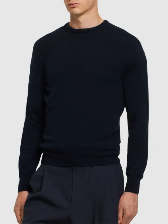 Zegna   Oasi cashmere knit crewneck sweater 