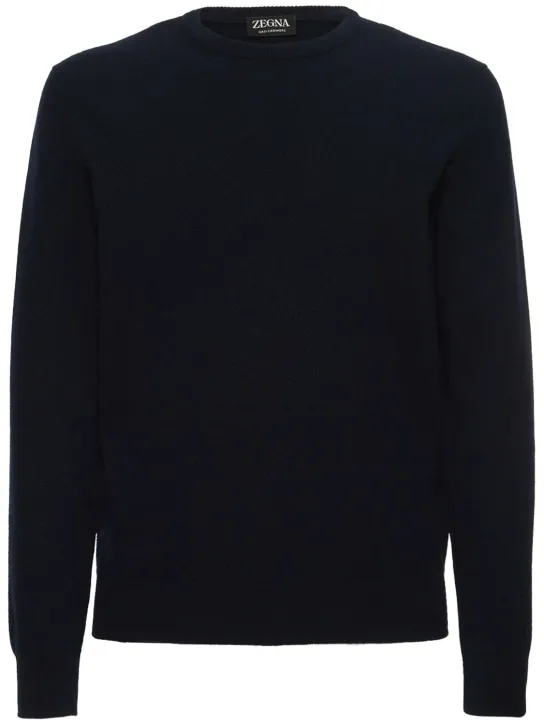 Zegna   Oasi cashmere knit crewneck sweater 